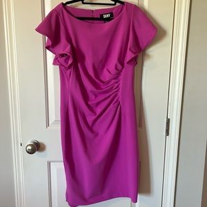 DKNY Ruched Waist Sheath Dress